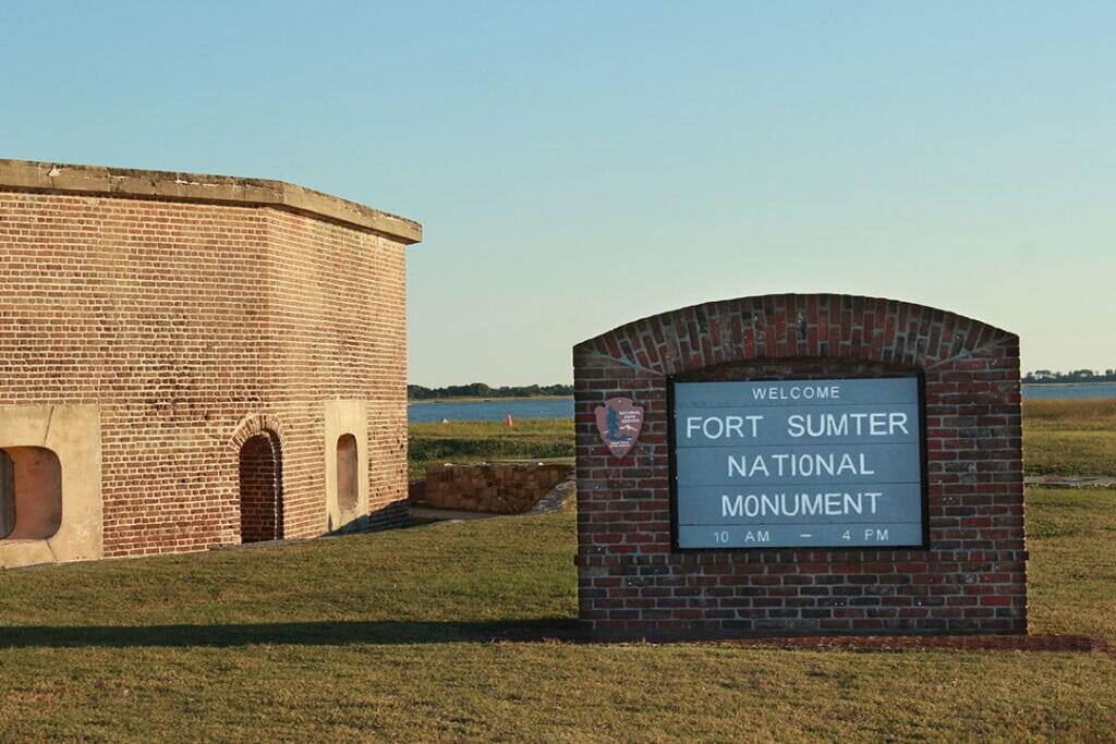 The national monument at Fort Sumter, Charleston, SC