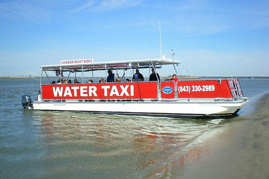 The water taxi in Charleston