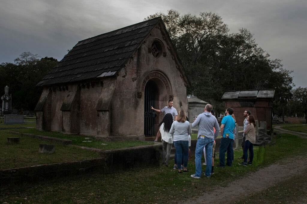 Cemetery Visits at Night in Charleston,SC