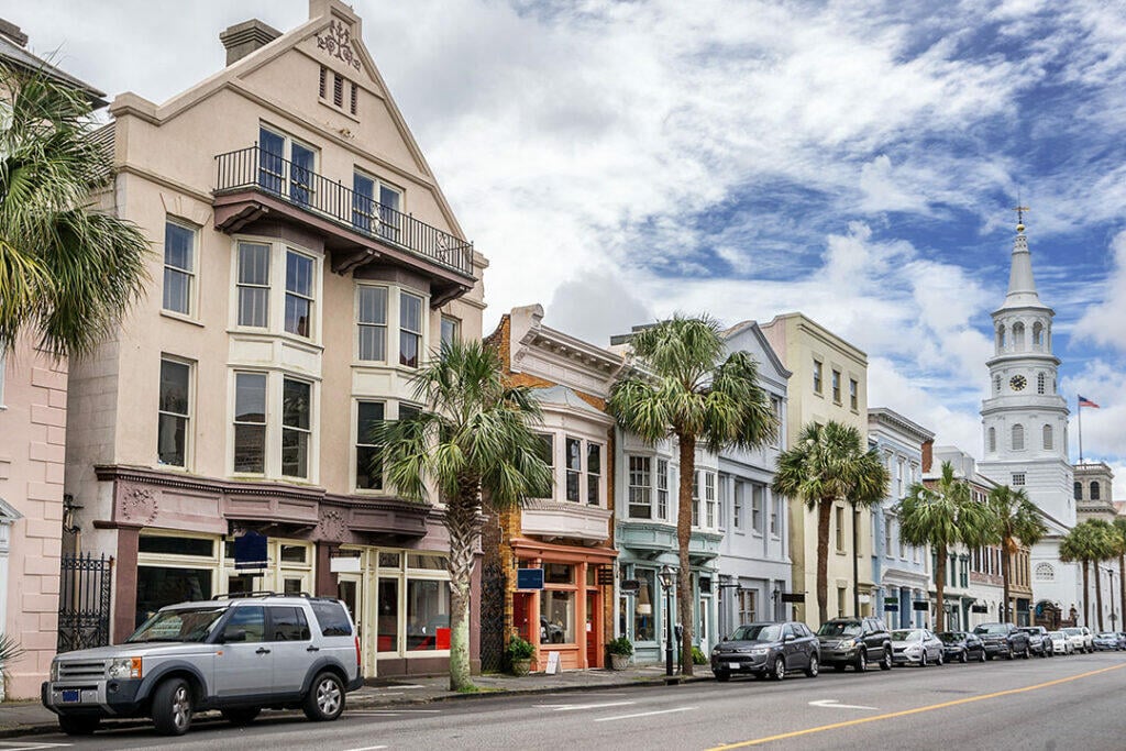 Rainbow Row in Charleston