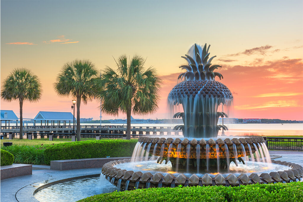Waterfront Park & Pineapple Fountain Charleston, SC